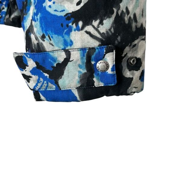 ERL Blue Skull Padded Puffer Jacket with Hood | L - Picture 7 of 13